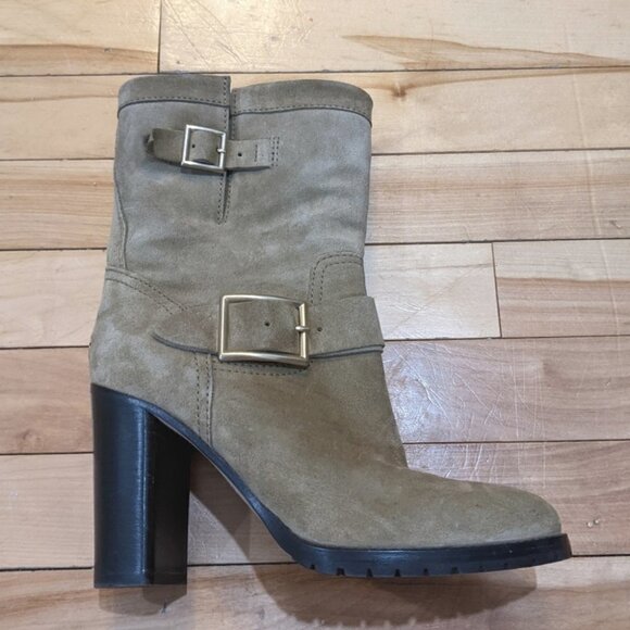 JIMMY Choo | Dart Suede Biker Buckle Bootie - Picture 2 of 8